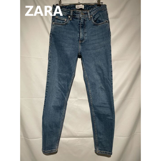 ザラ(ZARA)のZARA デニムスキニージーンズ US4 インディゴ(デニム/ジーンズ)