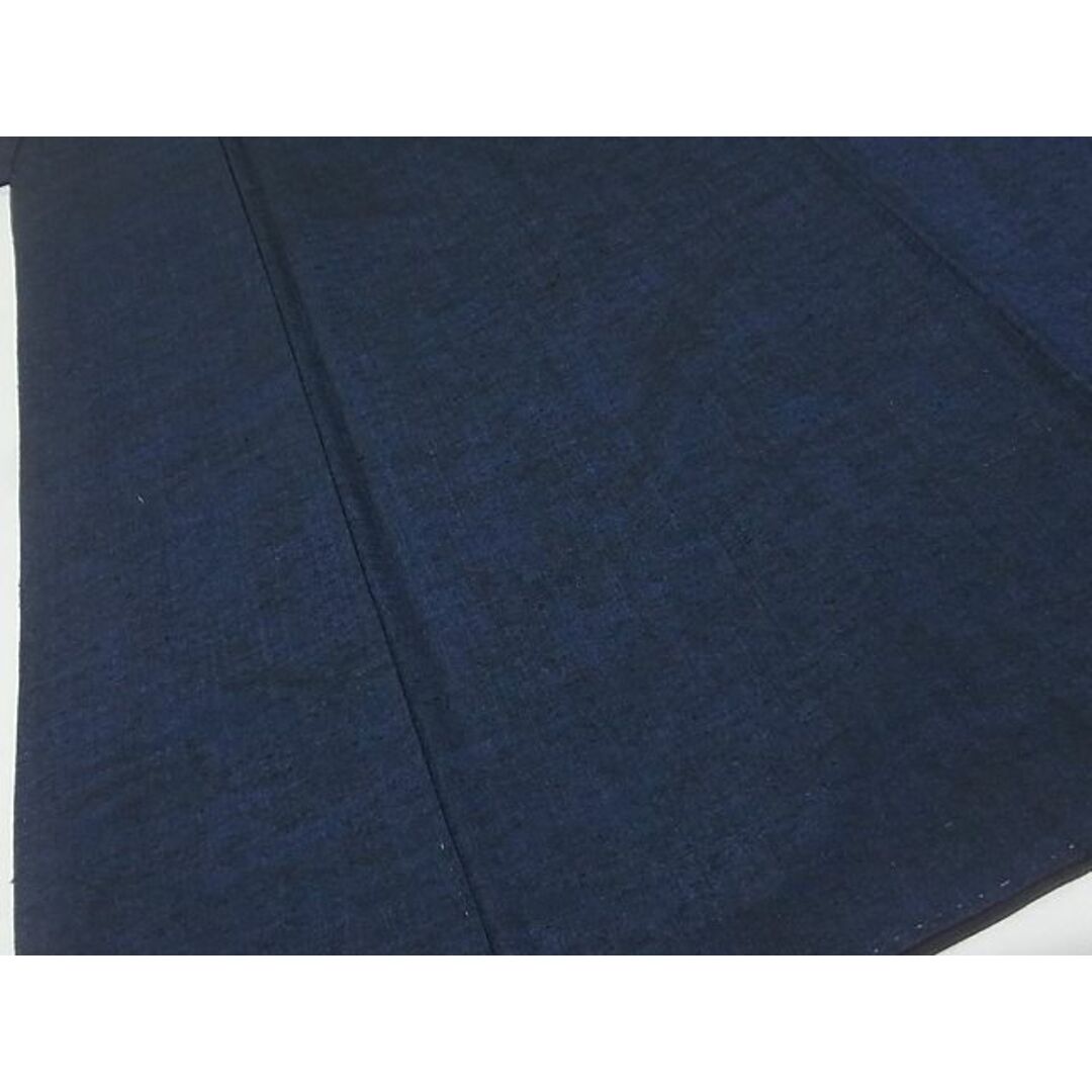 平和屋-こころ店■男性　紬　色無地　瑠璃紺色　正絹　逸品　AAAD8488Bwt メンズの水着/浴衣(着物)の商品写真
