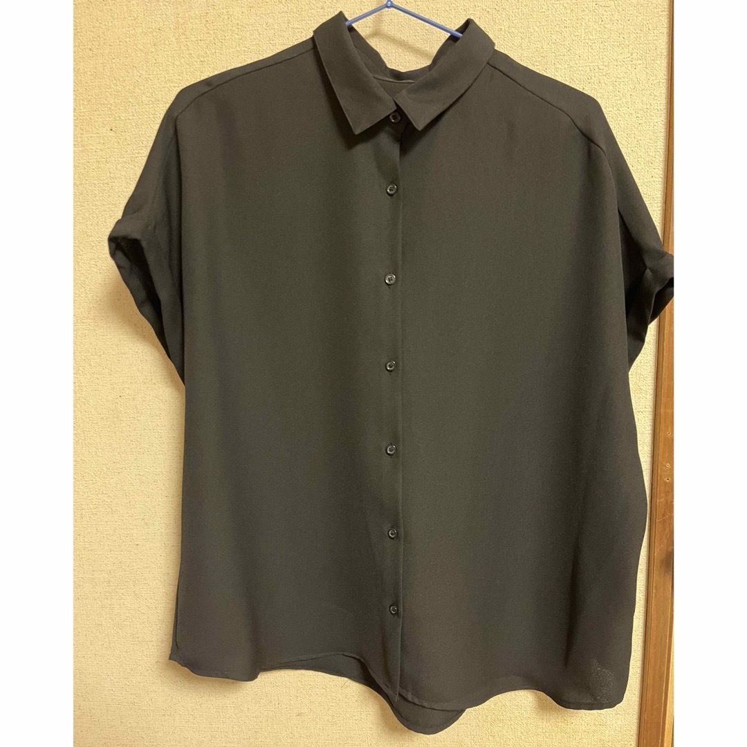 GU(ジーユー)のGU  オーバーサイズシャツ XL レディースのトップス(シャツ/ブラウス(半袖/袖なし))の商品写真