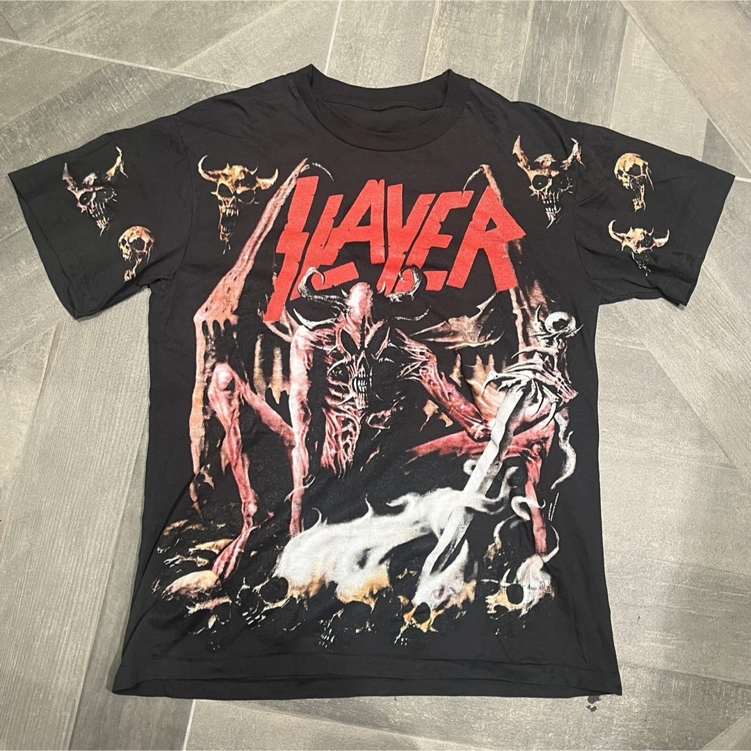 SLAYER スレイヤー バンドTシャツ/バンT/USED/古着 メンズのトップス(Tシャツ/カットソー(半袖/袖なし))の商品写真