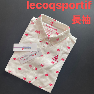 ルコックスポルティフ(le coq sportif)の新品定価12100円/ルコックゴルフ/レディース/長袖シャツ/白(ウエア)