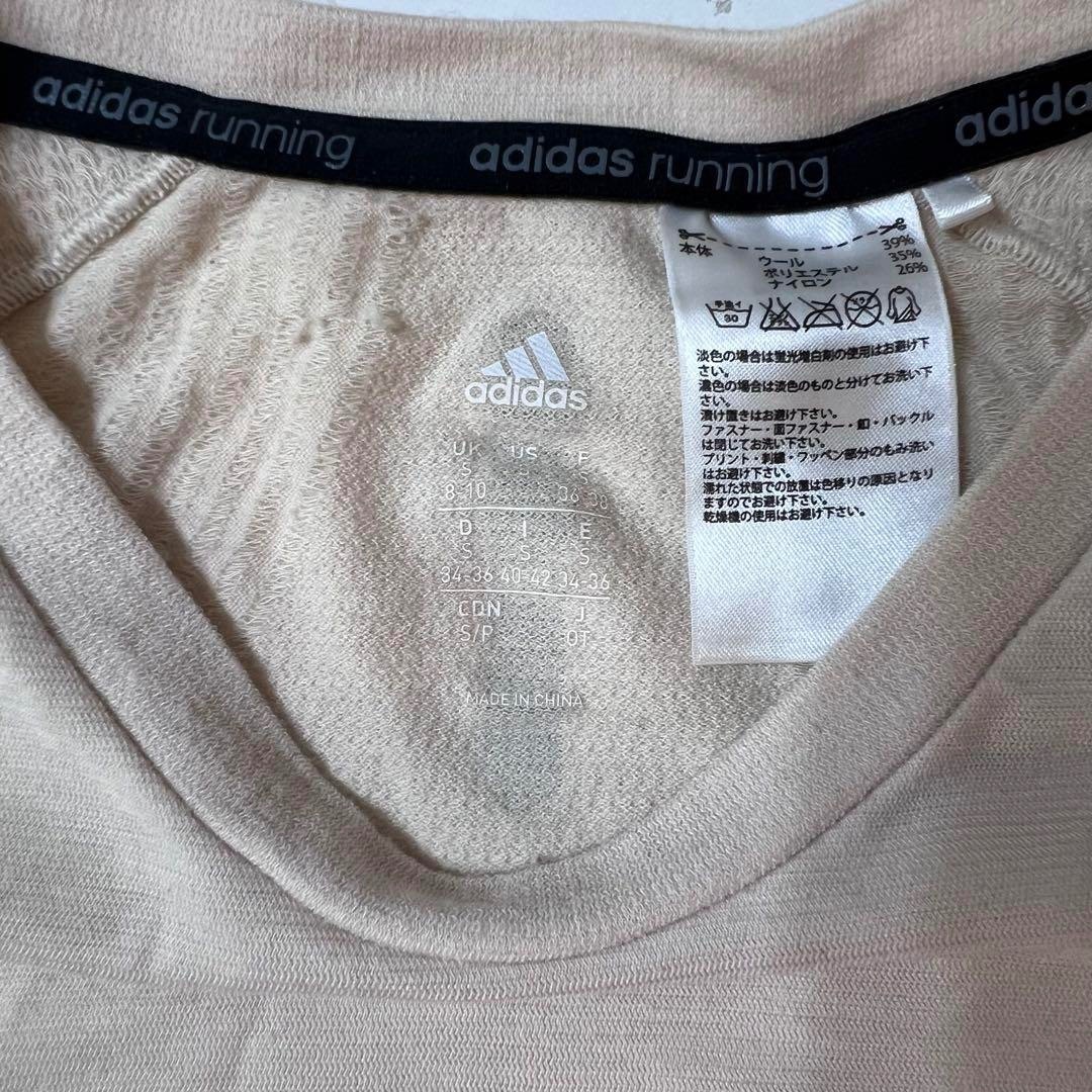 adidas(アディダス)のadidas アディダス　Tシャツ　グラデーション　ピンク　ベージュ　Sサイズ レディースのトップス(Tシャツ(半袖/袖なし))の商品写真