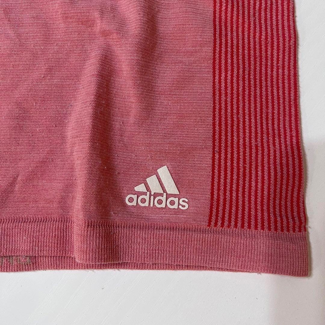 adidas(アディダス)のadidas アディダス　Tシャツ　グラデーション　ピンク　ベージュ　Sサイズ レディースのトップス(Tシャツ(半袖/袖なし))の商品写真