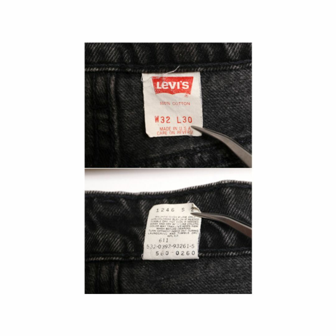 Levi's(リーバイス)の90s USA製 リーバイス 560 リラックス フィット テーパード ブラック デニム パンツ メンズ 32 30 古着 Levis 90年代 ジーンズ 黒 ジーパン メンズのパンツ(デニム/ジーンズ)の商品写真