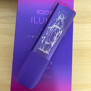 iQOS ILUMA ONE イルマワン 加工 聖母 マリア 聖書 ロザリオ 紫(タバコグッズ)