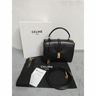 セリーヌ(celine)のCELINE セリーヌ 16(セーズ)カーフスキンブラック(ショルダーバッグ)