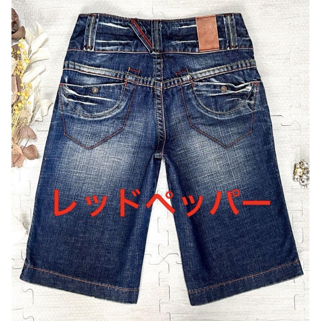 REDPEPPER(レッドペッパー)のREDPEPPERレッドペッパー　デニムハーフパンツ　ジーンズ（26インチ） レディースのパンツ(デニム/ジーンズ)の商品写真