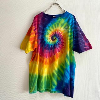 ヴィンテージ(VINTAGE)のアメリカ古着　00s ヴィンテージ　ロックンロール　半袖　Ｔシャツ　タイダイ(Tシャツ/カットソー(半袖/袖なし))