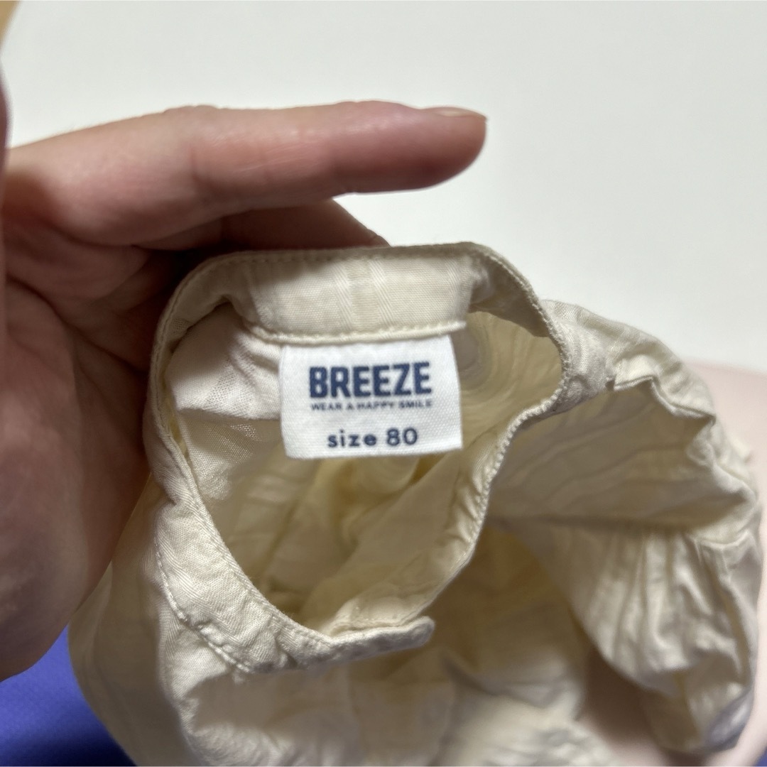 BREEZE(ブリーズ)のBREEZE 長袖　ブラウス　トップス　80サイズ キッズ/ベビー/マタニティのベビー服(~85cm)(シャツ/カットソー)の商品写真
