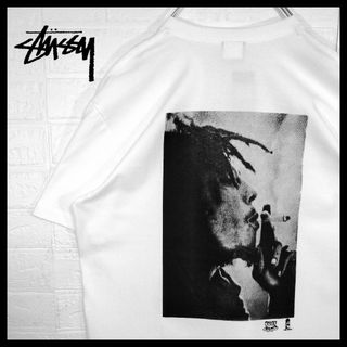 【STUSSY】ボブ・マーリー コラボ　Tシャツ　XL　白　(新品未使用タグ付)