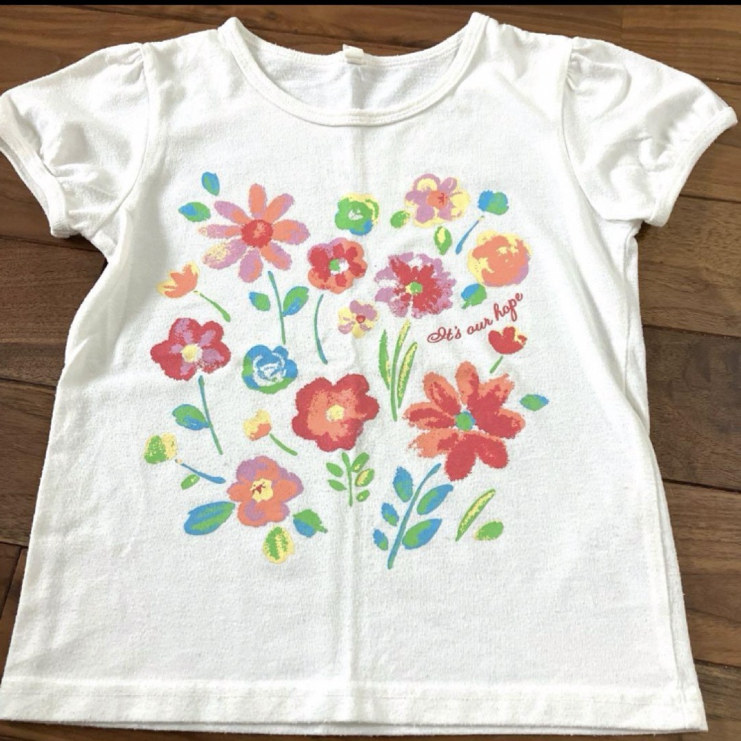 半袖　Tシャツ　2枚セット　まとめ売り　女の子 キッズ/ベビー/マタニティのキッズ服女の子用(90cm~)(Tシャツ/カットソー)の商品写真