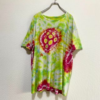 アメリカ古着　タイダイ　半袖 Tシャツ　カラフル　US古着　インポート　I315(Tシャツ/カットソー(半袖/袖なし))