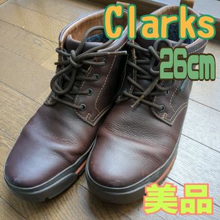 クラークス(Clarks)のクラークス　メンズ　ブーツ　8   ハイカット　茶色　Clarks　26(ブーツ)