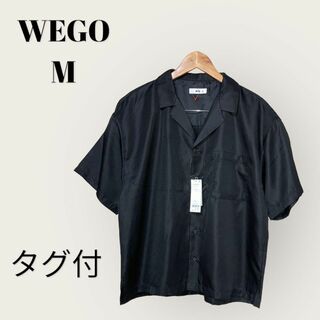WEGO - タグ付　WEGO　ウィゴー　半袖 開襟シャツ 黒　Mサイズ　未使用　ブラック