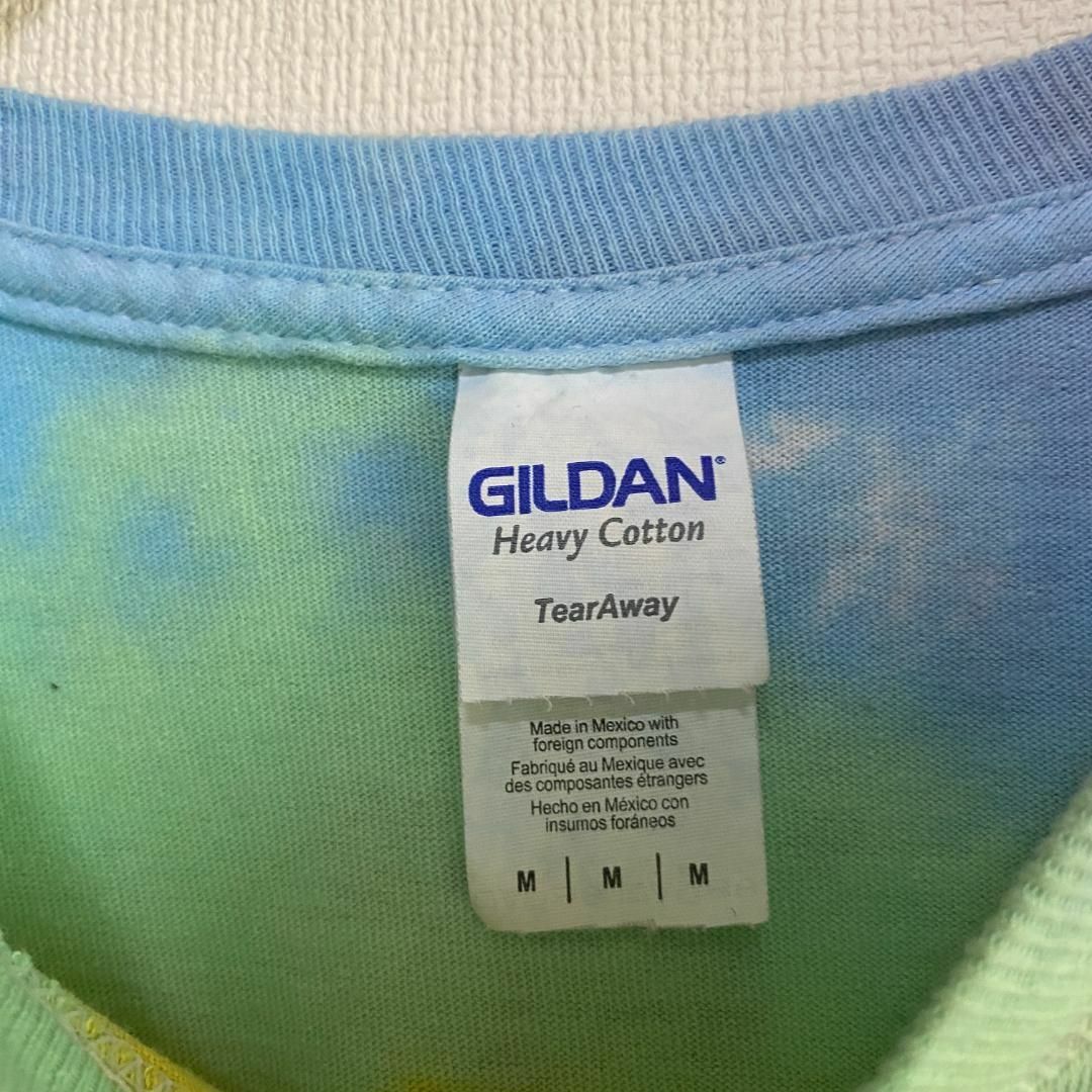 GILDAN(ギルタン)のアメリカ古着　半袖　Tシャツ　タイダイ　スパイラル　カラフル　I322 メンズのトップス(Tシャツ/カットソー(半袖/袖なし))の商品写真