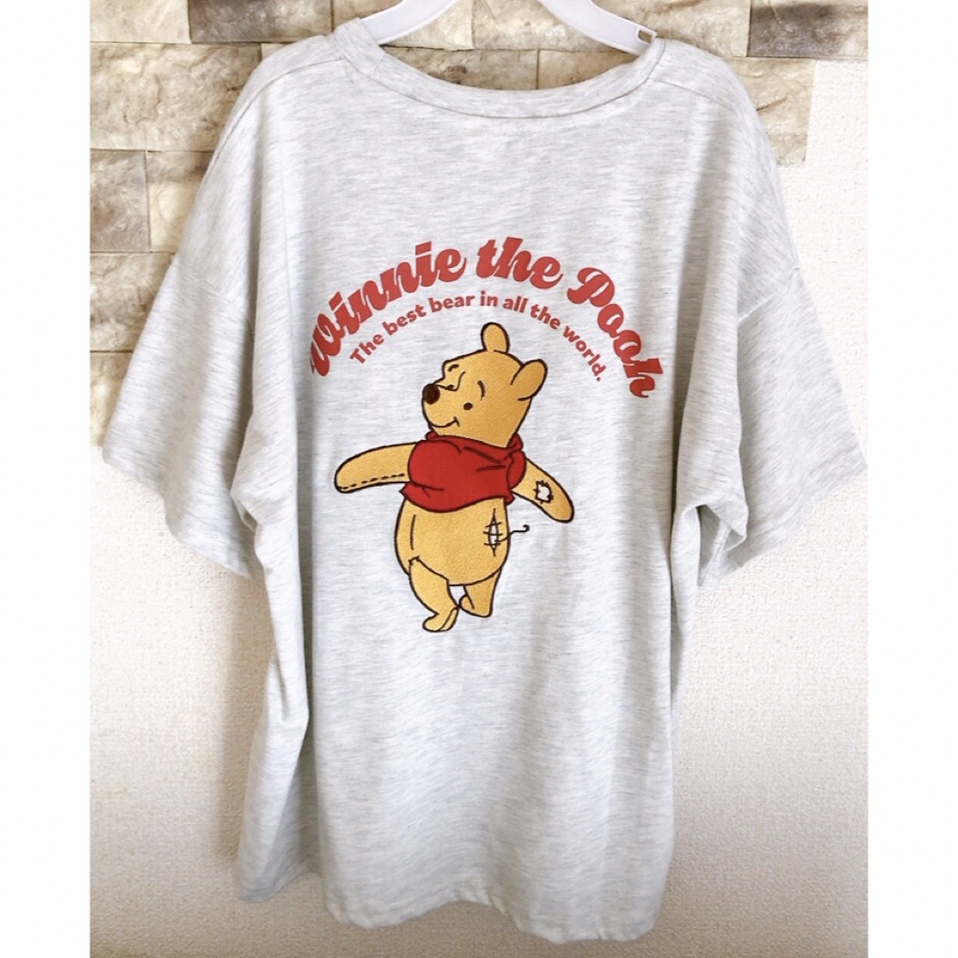 Disney(ディズニー)のディズニー　くまのプーさん　プーさん　刺繍　半袖　tシャツ レディース　洋服 レディースのトップス(Tシャツ(半袖/袖なし))の商品写真