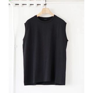 コモリ(COMOLI)のCOMOLI  コットンジャージ　ノースリーブ　3(Tシャツ/カットソー(半袖/袖なし))