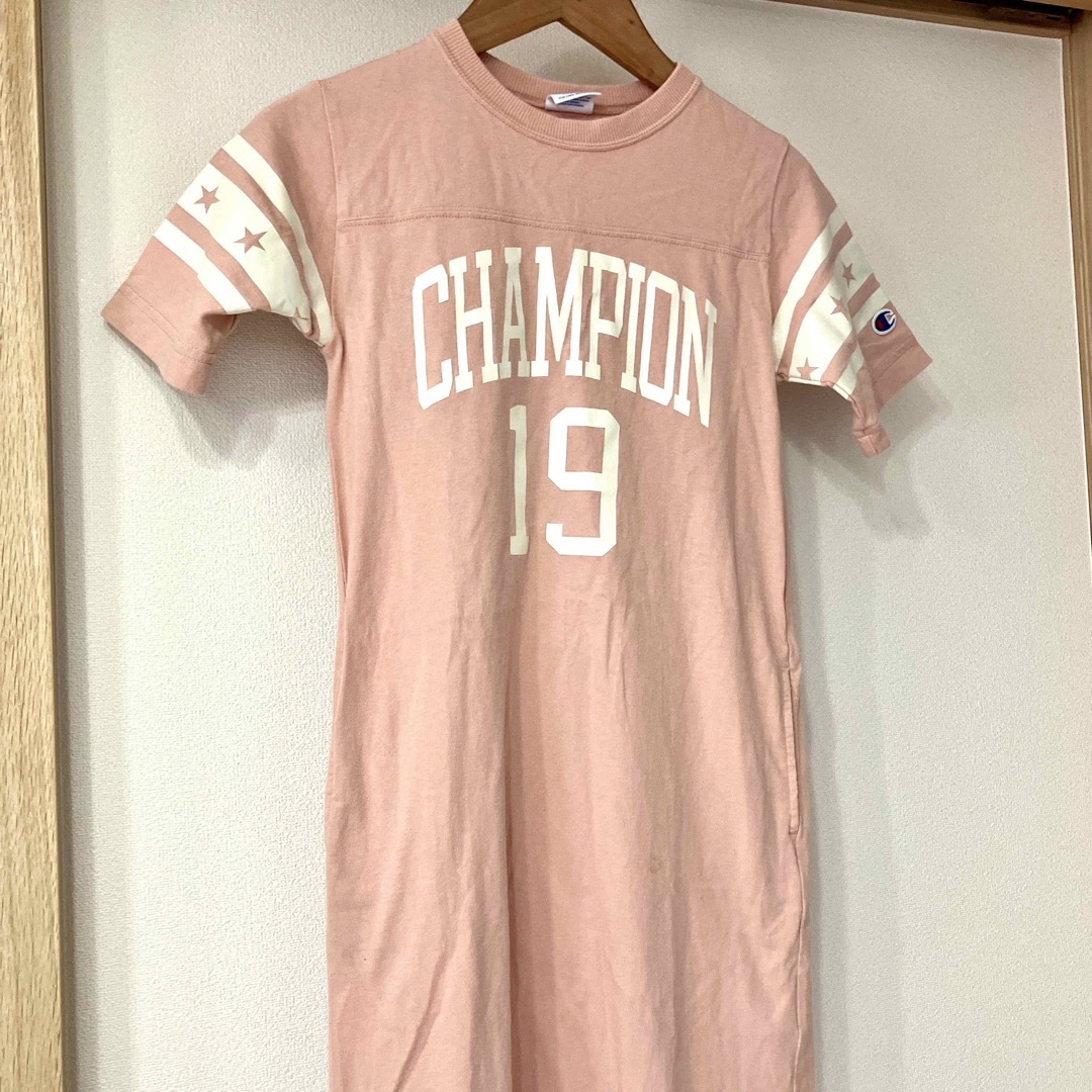 Champion(チャンピオン)の最終価格　こども キッズ 女の子 Champion ワンピース 120㎝ キッズ/ベビー/マタニティのキッズ服女の子用(90cm~)(ワンピース)の商品写真