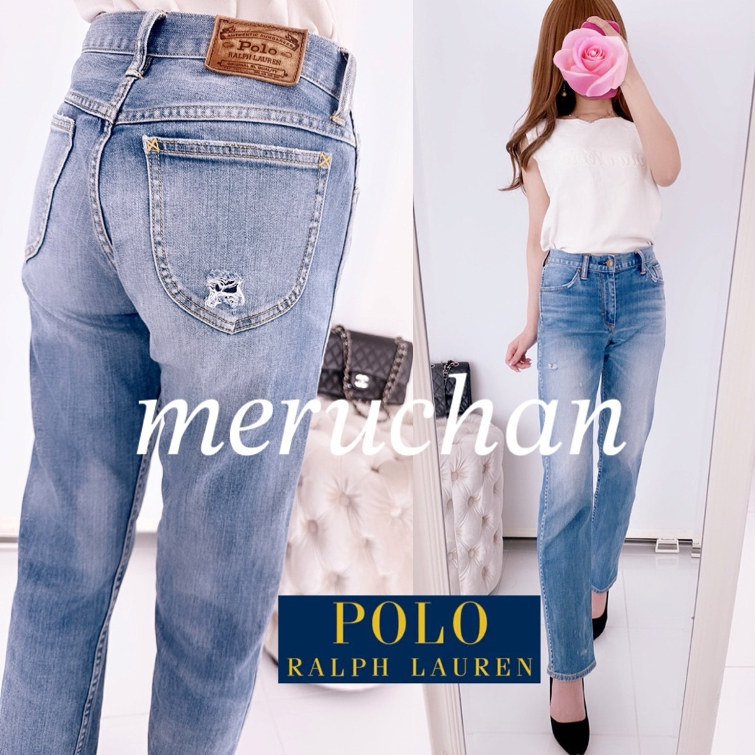 POLO RALPH LAUREN(ポロラルフローレン)のポロ ラルフローレン♡ストレートデニム テーパード ヴィンテージ レディース25 レディースのパンツ(デニム/ジーンズ)の商品写真