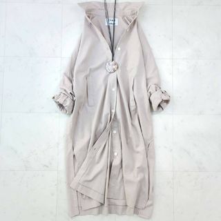 極美品【近年モデル】シアントーキョー バックライン リネンシャツワンピース(ロングワンピース/マキシワンピース)