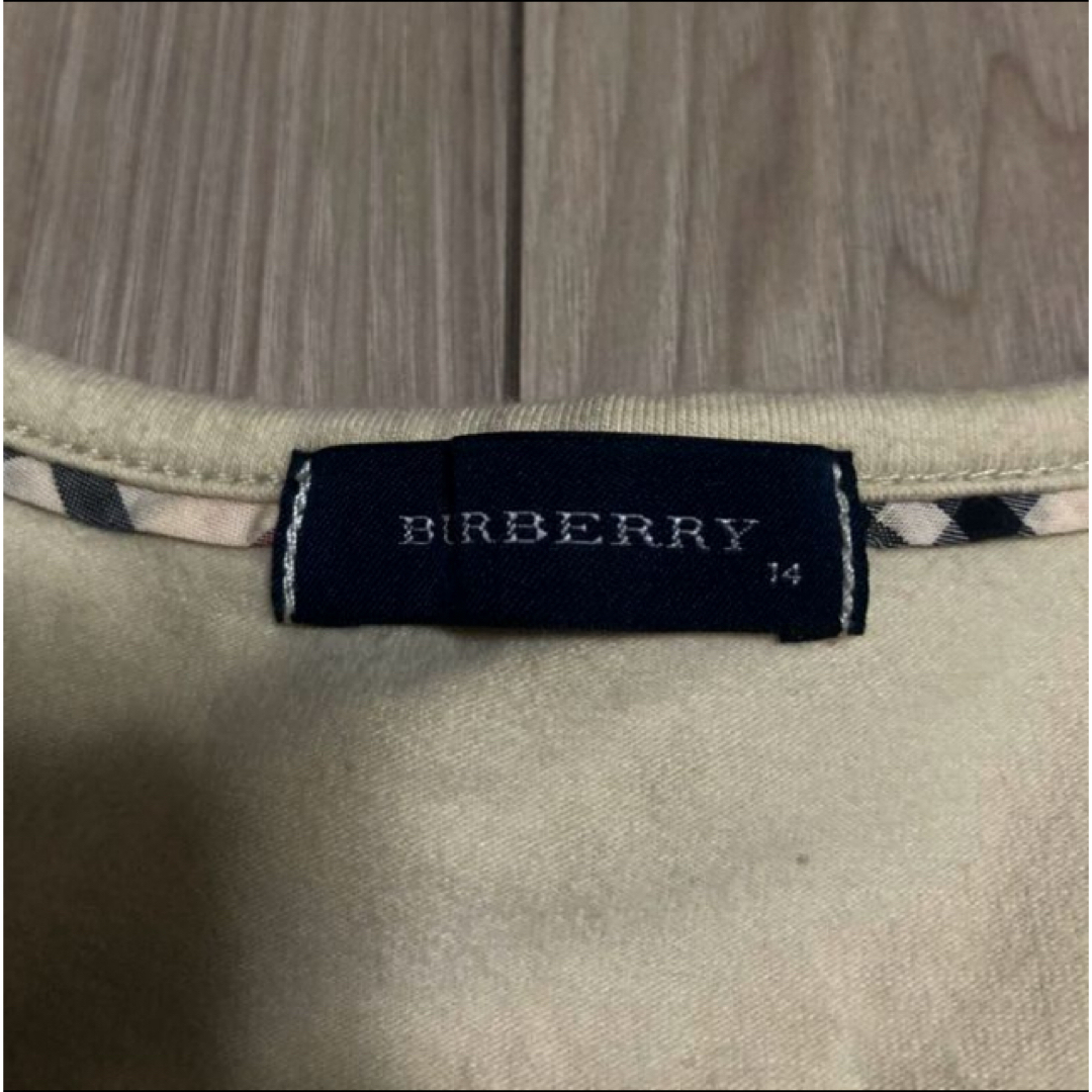 BURBERRY(バーバリー)のバーバリーアイボリーチェックコットンT レディースのトップス(Tシャツ(半袖/袖なし))の商品写真