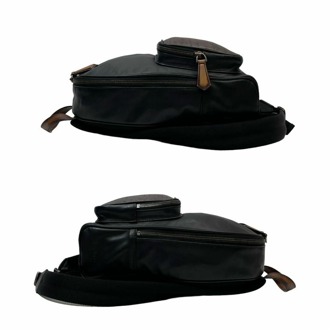 Berluti(ベルルッティ)のベルルッティ タイムオフ バックパック リュックサック バッグ レザー 黒 メンズのバッグ(バッグパック/リュック)の商品写真