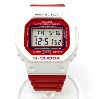 カシオ(CASIO)の★CASIO カシオ DW-5600TB-4AJF G-SHOCK THROW BACK スローバック 1983 腕時計 ホワイト レッド(腕時計(デジタル))