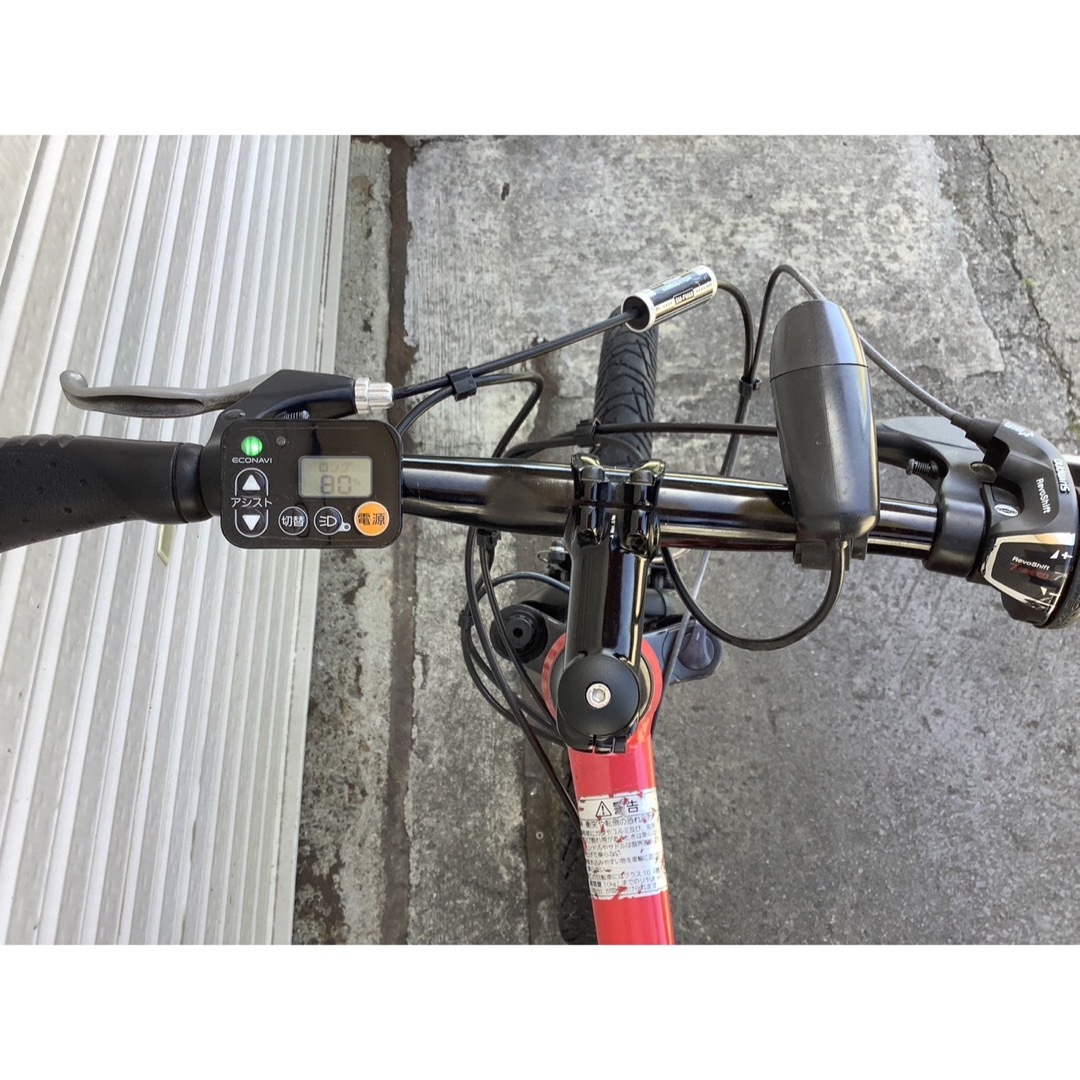 Panasonic(パナソニック)のパナソニック最新機種電動アシスト自転車ハリヤー26インチレッドボディー スポーツ/アウトドアの自転車(自転車本体)の商品写真