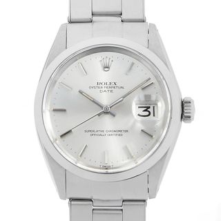 ロレックス(ROLEX)のロレックス オイスターパーペチュアル デイト 1500 シルバー バー 23番 メンズ アンティーク 腕時計(腕時計(アナログ))