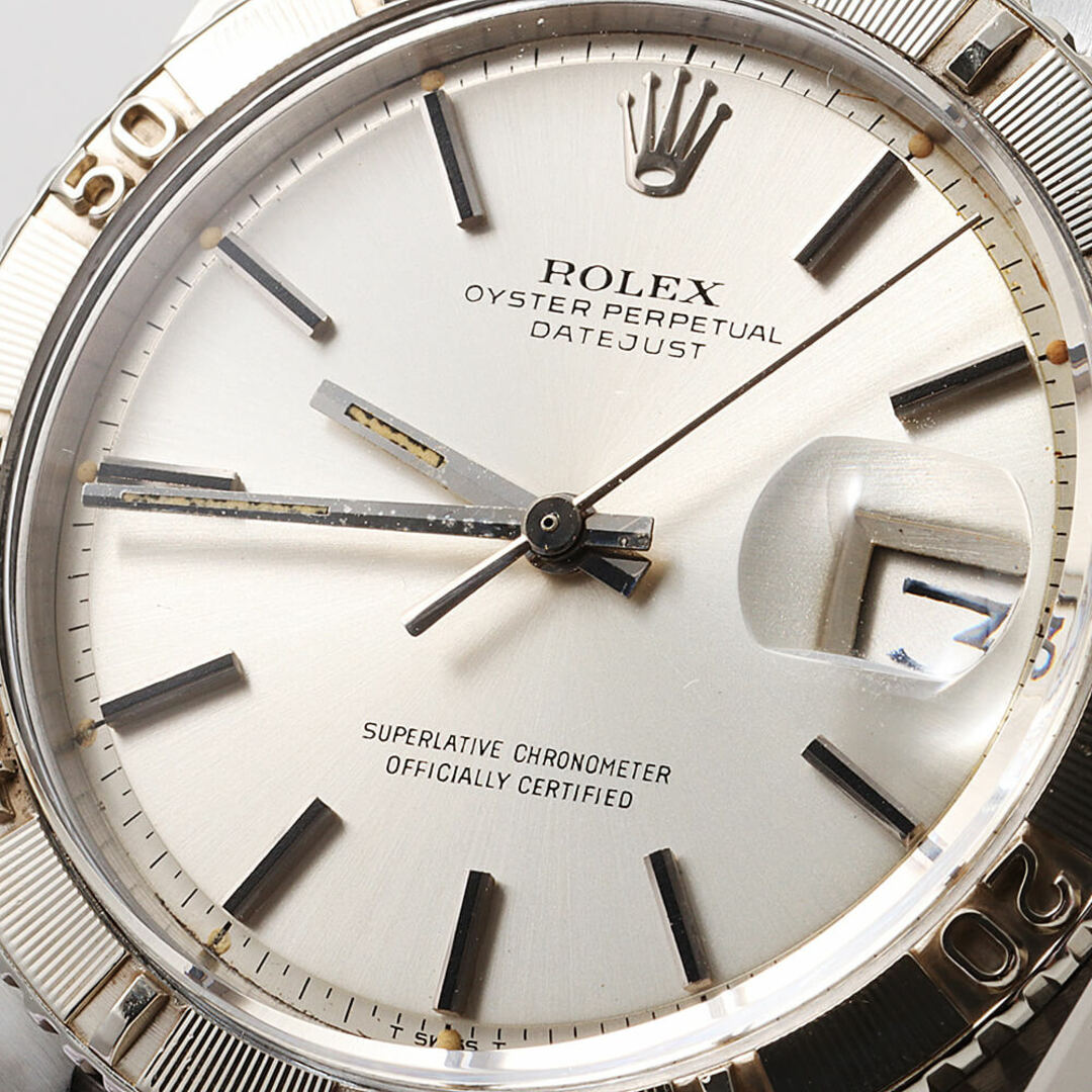 ROLEX(ロレックス)のロレックス デイトジャスト サンダーバード 1625 シルバー バー 26番 メンズ アンティーク 腕時計 メンズの時計(腕時計(アナログ))の商品写真