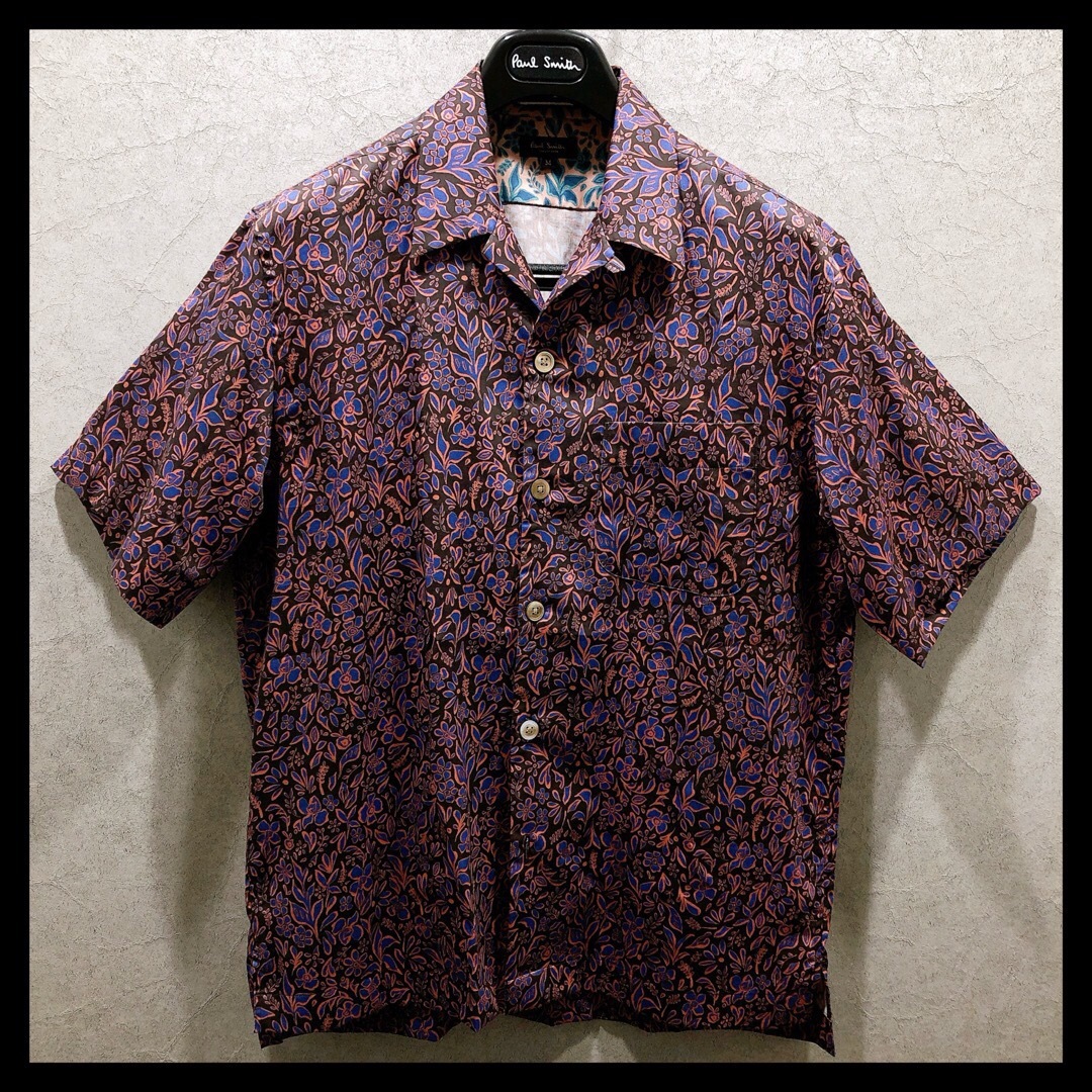 Paul Smith COLLECTION(ポールスミスコレクション)の24SS ポールスミス 半袖シャツ 花柄 ブラウン系 メンズのトップス(シャツ)の商品写真