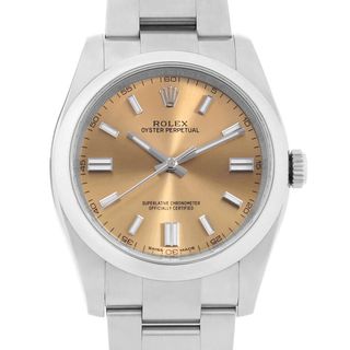 ロレックス(ROLEX)のロレックス オイスターパーペチュアル 116000 ホワイトグレープ ホワイトバー ランダム番 メンズ 中古 腕時計(腕時計(アナログ))