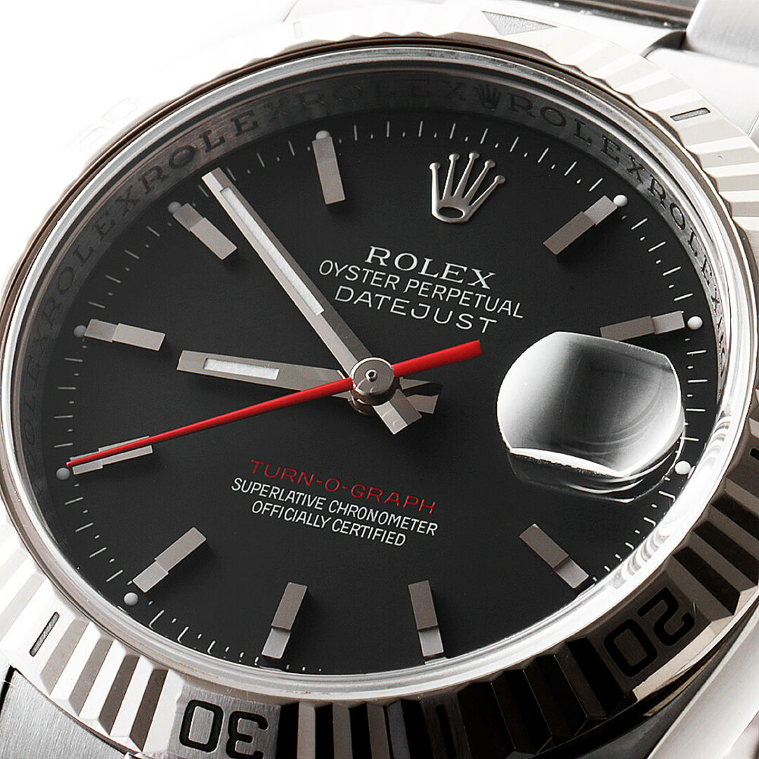 ROLEX(ロレックス)のロレックス ターノグラフ 116264 ブラック 3列 オイスターブレス D番 メンズ 中古 腕時計 メンズの時計(腕時計(アナログ))の商品写真