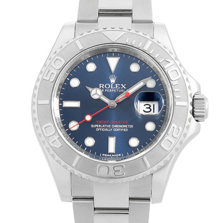 ロレックス(ROLEX)のロレックス ヨットマスター ロレジウム 116622 ブルー ランダム番 メンズ 中古 腕時計(腕時計(アナログ))