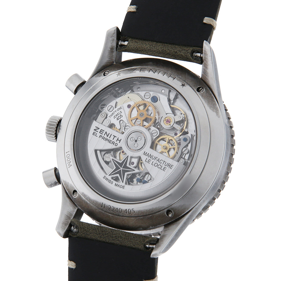 ZENITH(ゼニス)のゼニス パイロットクロノメトロ TIPO-CP2 フライバック 11.2240.405/21.C773 メンズ 中古 腕時計 メンズの時計(腕時計(アナログ))の商品写真