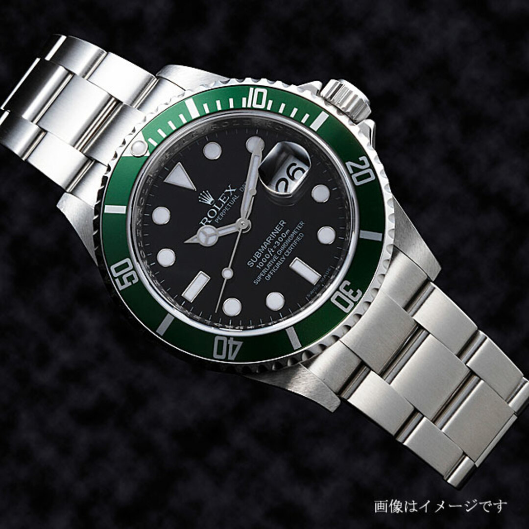 ROLEX(ロレックス)のロレックス サブマリーナ デイト 16610LV ブラック V番 メンズ 中古 腕時計 メンズの時計(腕時計(アナログ))の商品写真