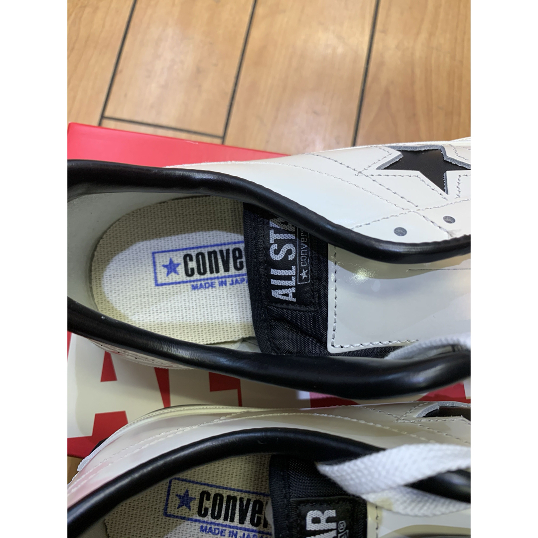 ONE STAR（CONVERSE）(ワンスター)の✨新品・本革✨コンバース　ワンスターJ 日本製　ホワイト　ブラック　レザー メンズの靴/シューズ(スニーカー)の商品写真