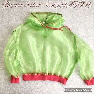 CITYSHOP - 未使用⭐︎DESATIN インポート シースルー オーガンジーパーカー グリーン