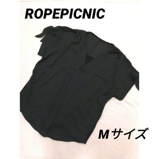 ロペピクニック(Rope' Picnic)の値下げ✨美品✨【ROPEPICNIC 】レディース・チュニック・袖リボン・黒・M(チュニック)