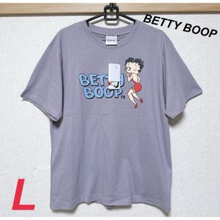 Betty Boop - 新品　ベティちゃん　レディース　プリント　Tシャツ　パープル　L