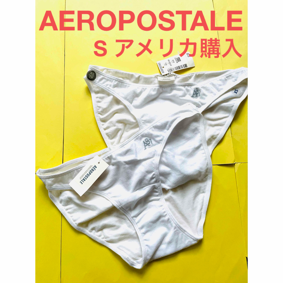 AEROPOSTALE(エアロポステール)のエアロポステール　未使用　ビキニ　ショーツ　下着　S ホワイト　２枚　米購入 レディースの下着/アンダーウェア(ショーツ)の商品写真