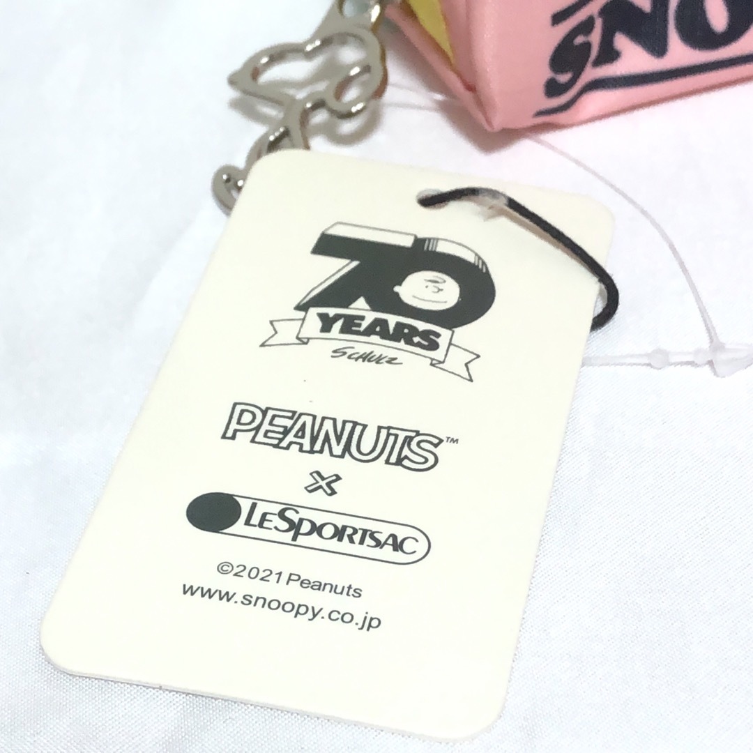 LeSportsac(レスポートサック)の新品 レスポートサック ポーチ スヌーピー SNOOPY&FRIENDS ピンク レディースのファッション小物(ポーチ)の商品写真