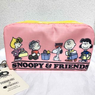 レスポートサック(LeSportsac)の新品 レスポートサック ポーチ スヌーピー SNOOPY&FRIENDS ピンク(ポーチ)