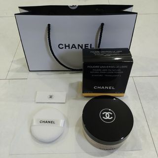 シャネル(CHANEL)のCHANELフェイスパウダーの空き容器　パフ　空き箱　ショッパー(フェイスパウダー)