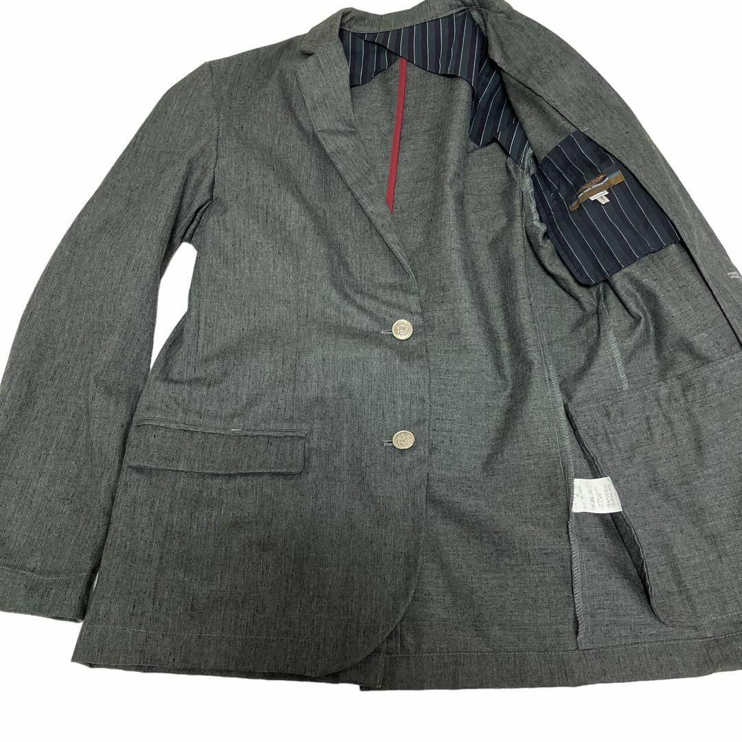 ☆PRADITION ジャケット　LARGE グレー　シルバーカラーボタン メンズのジャケット/アウター(テーラードジャケット)の商品写真