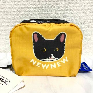 LeSportsac - 新品 未使用 海外限定 レスポートサック × newnewコラボポーチ 猫柄