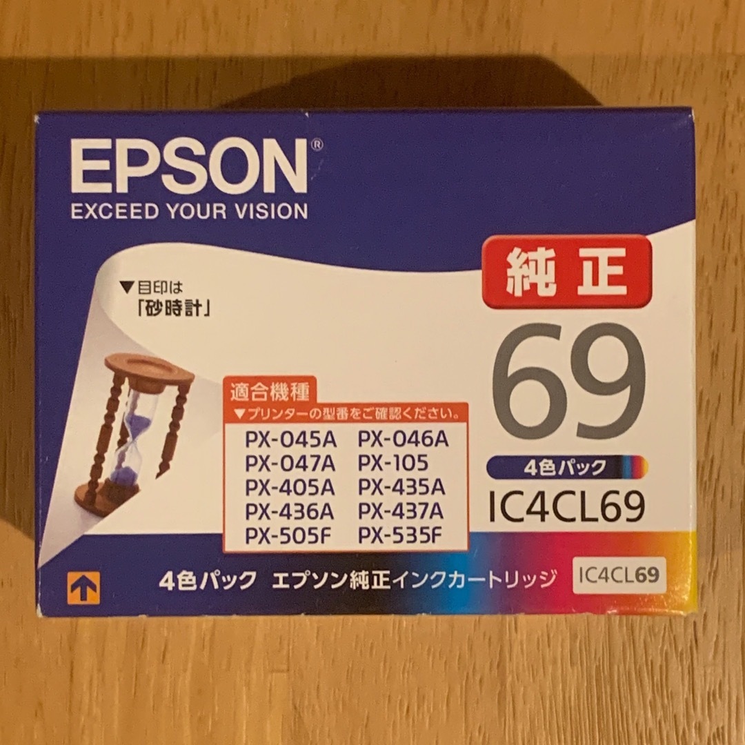 EPSON(エプソン)の【EPSON】純正　インクカートリッジ　4色パック　IC4CL69  スマホ/家電/カメラのPC/タブレット(PC周辺機器)の商品写真