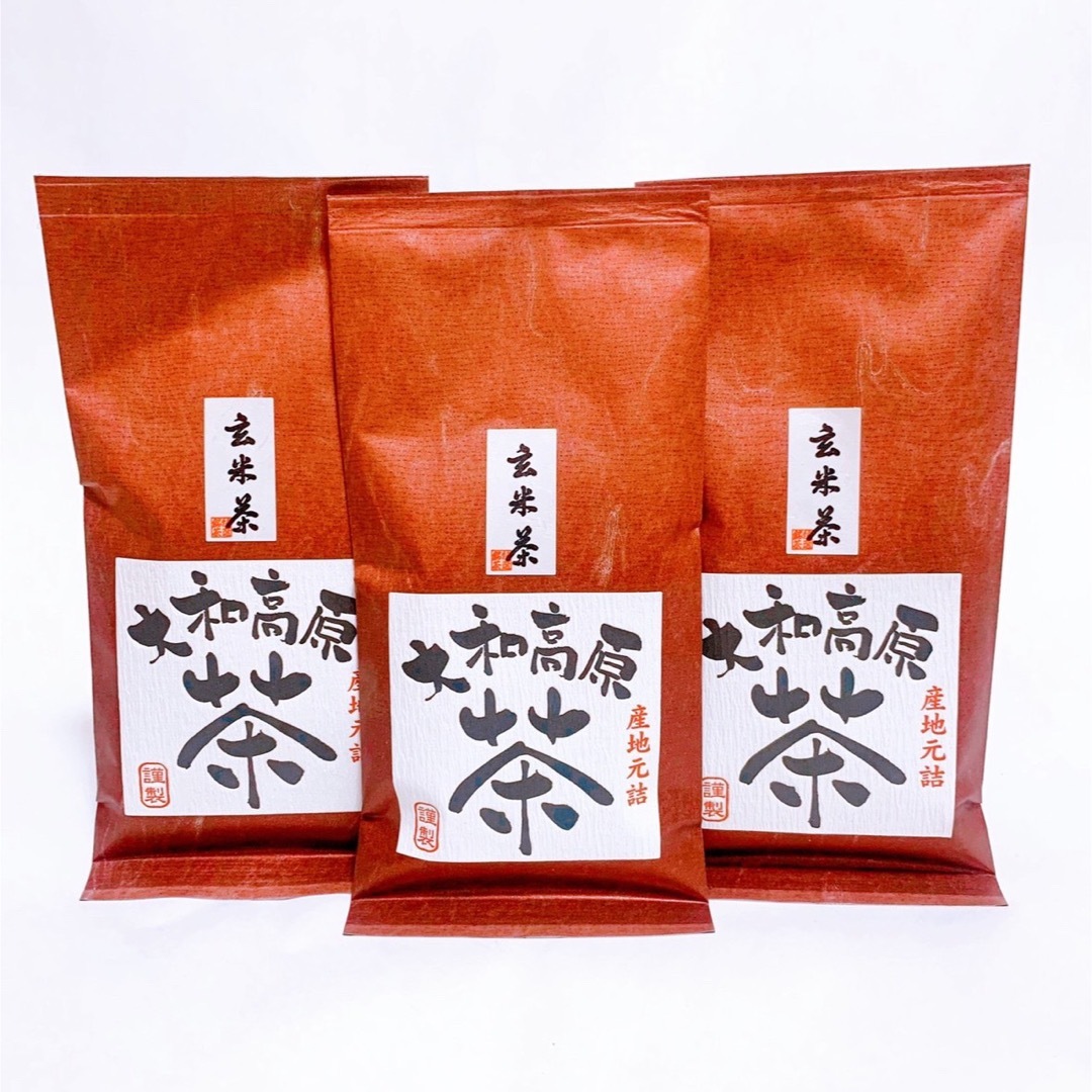 中尾農園　奈良県産　大和茶　玄米茶　3本セット 食品/飲料/酒の飲料(茶)の商品写真