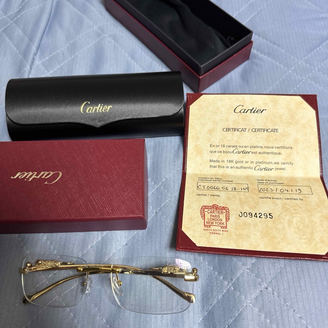 Cartier(カルティエ)のCARTIER サングラス　キャストゴールドフレーム メンズのファッション小物(サングラス/メガネ)の商品写真