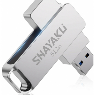 SHAYAKU USB メモリ 512gb 大容量 高級感 防水 耐衝撃(その他)